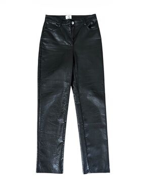 Wilfred Melina Black Faux Leather Straight Leg Pants